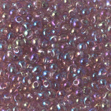Miyuki drop beads 3,4mm Transparent smoky amethyst ab DP-256